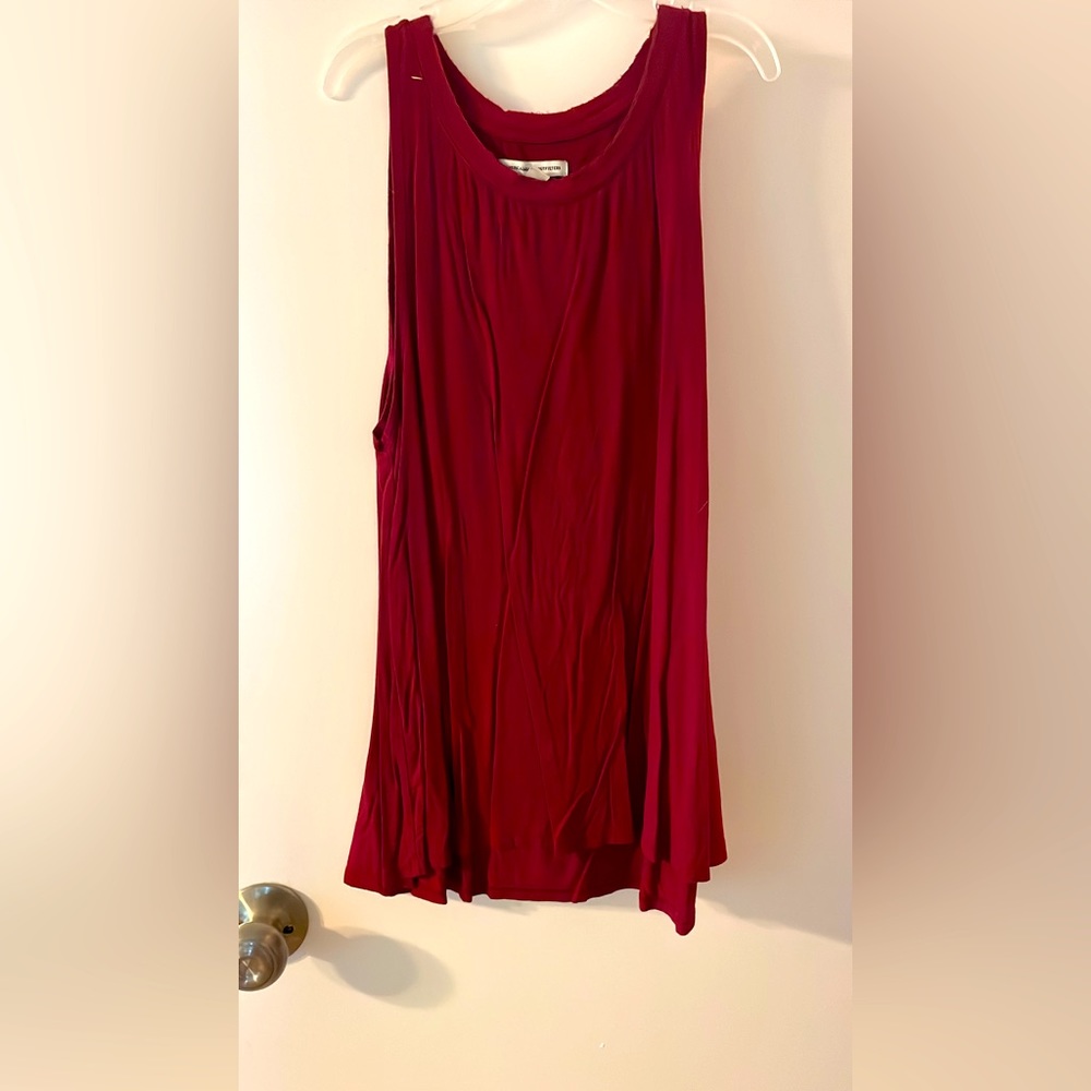 Red/Burgundy Soft Tank Top